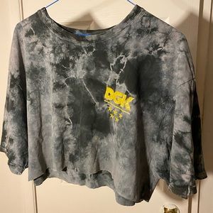 SOLD ❌ DGK Camo Crop Tee Women’s Black Gray
